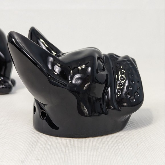 Scentsy French Bulldog Warmer Frenchie Black Red Collar Home Decor Retired - Picture 9 of 15